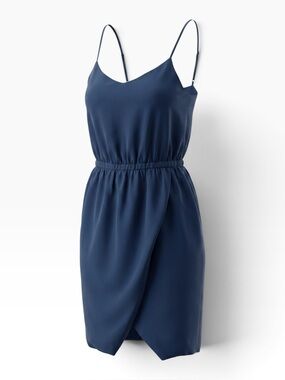 Madewell Silk Sandstar Cami Dress Navy Small NWT